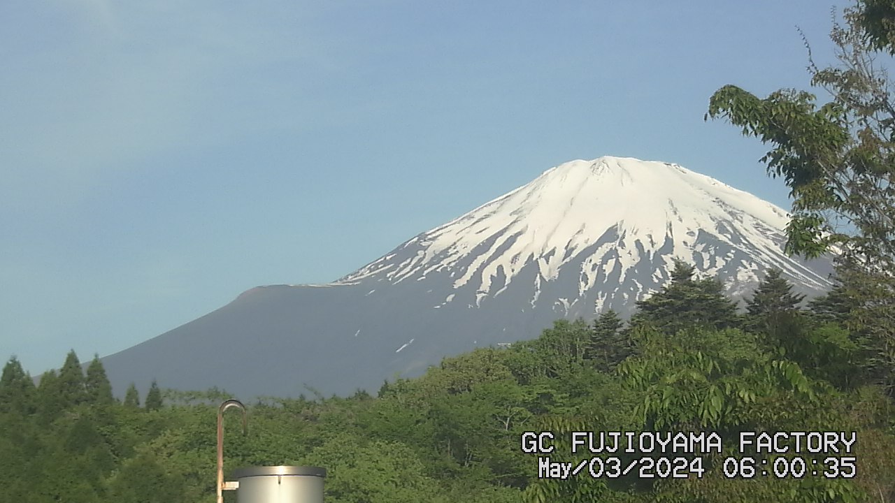 今日の富士山：1日前 AM06:00