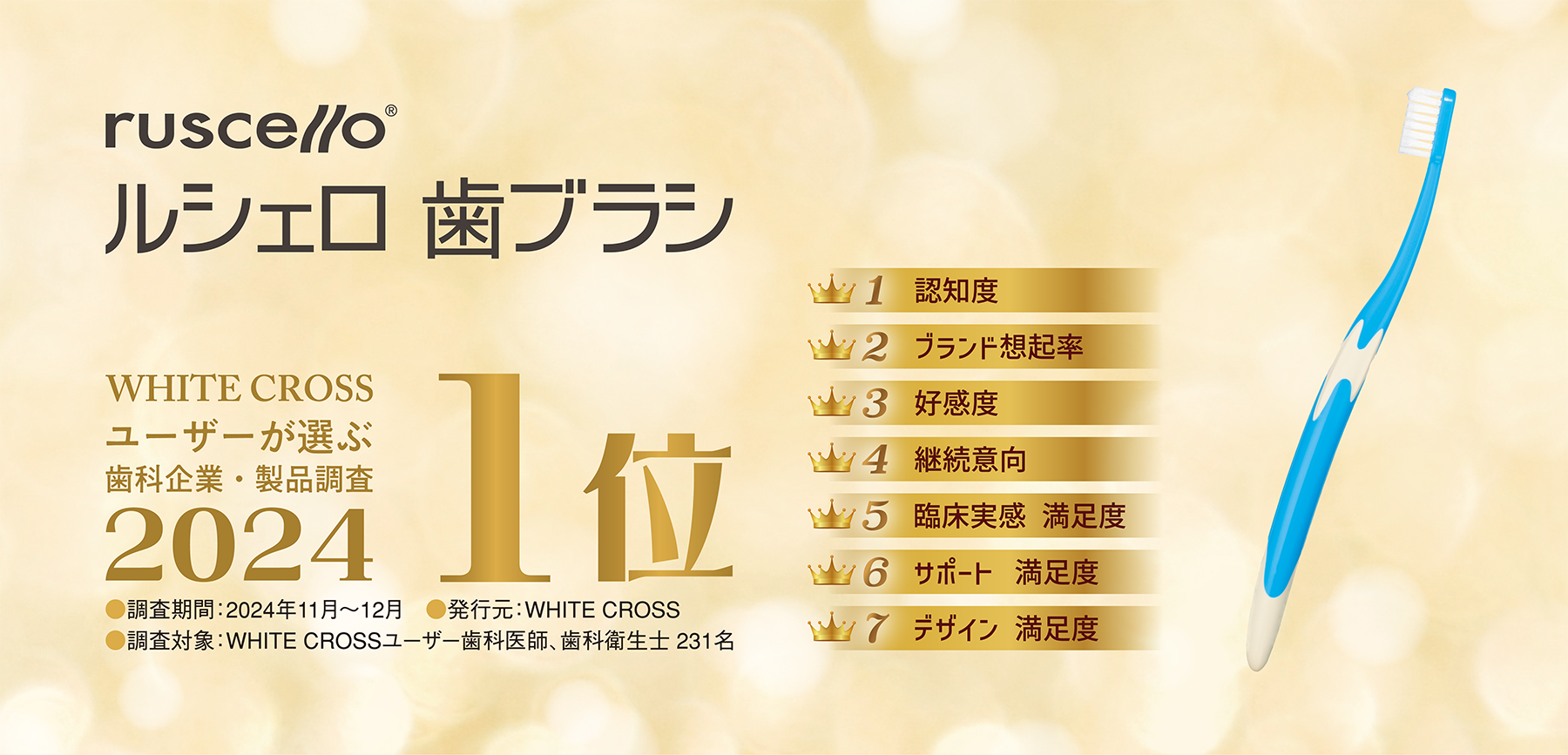 ルシェロ歯ブラシ2024年1位