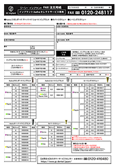 Implant Aadva セレクト注文書