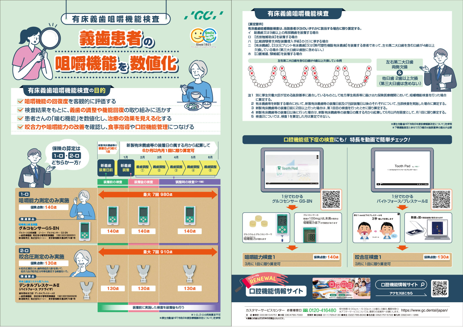 有床義歯咀嚼機能検査関するご案内