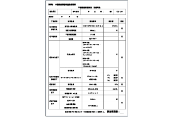 口腔機能精密検査記録用紙