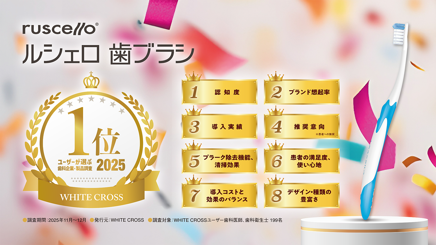 ルシェロ歯ブラシ2024年1位